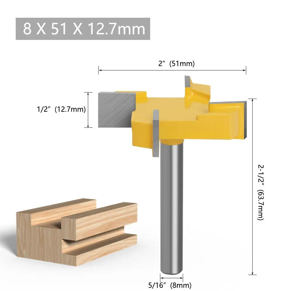 Grooving Knife Durable Milling Cutter Efficient Sharp Manual Items Carpentry Engraving Machine Precise T-knife High Quality Safe