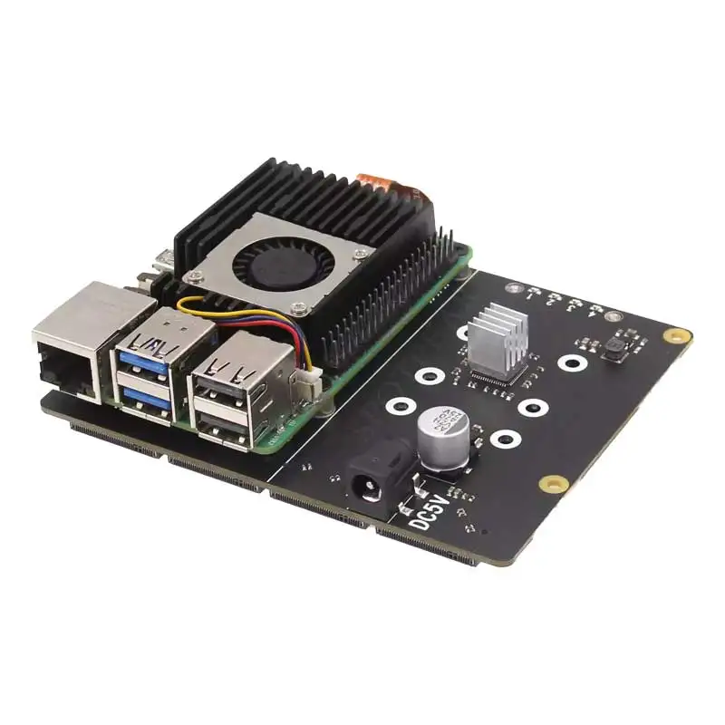 Imagem -04 - Placa de Expansão Raspberry pi Pcie para M.2 Nvme Ssd de Portas Hat X1011 p5 Four Times 2280 2260 2224 2230