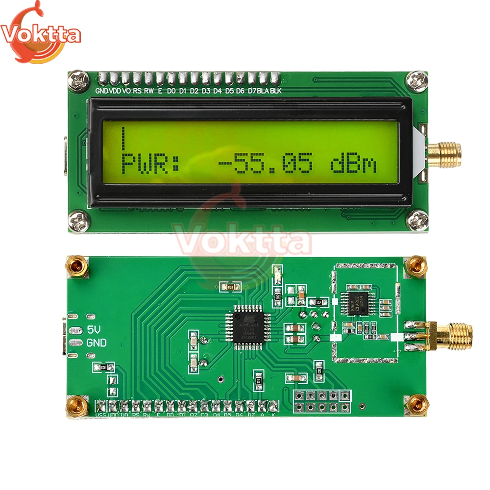 DC 4.5V-5.5V 2.7G Misuratore di potenza RF 5kHz-2700mHz Generatore di segnale di frequenza RF Tipo-C Rilevamento sorgente di segnale spaziale a banda larga