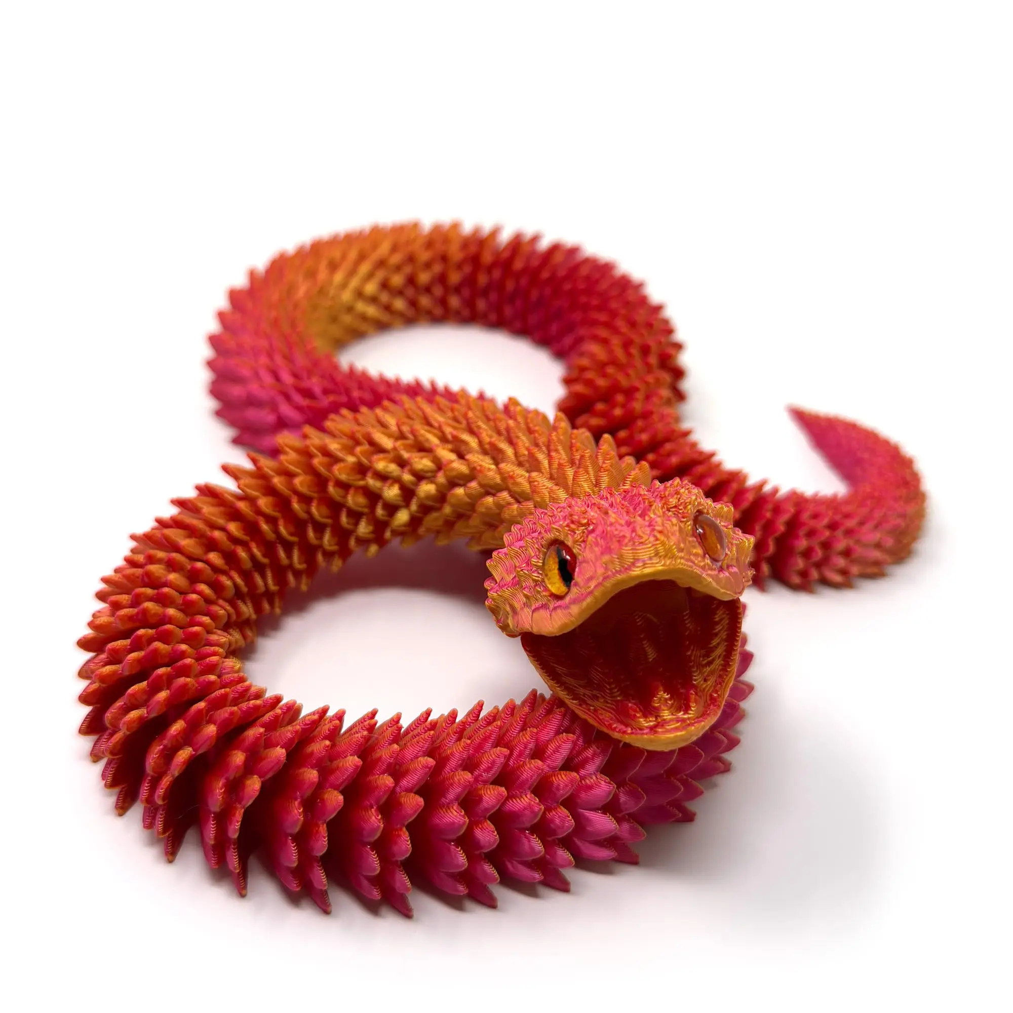 24in 3D Animals Printed Snake Toys,Fidget ADHD Snake FlexibleToys, Surprise Mystery Perfect Desk Pet for Animal Collectors