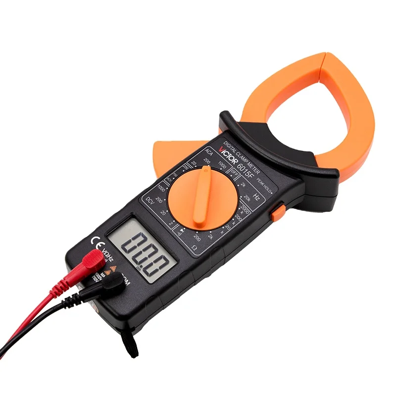 

VICTOR 6015F AC DC Current 200A True RMS Auto Digital Multimeter Clamp Meter Auto Range Ammeter Clamp 2000 Counts Clamp Meter