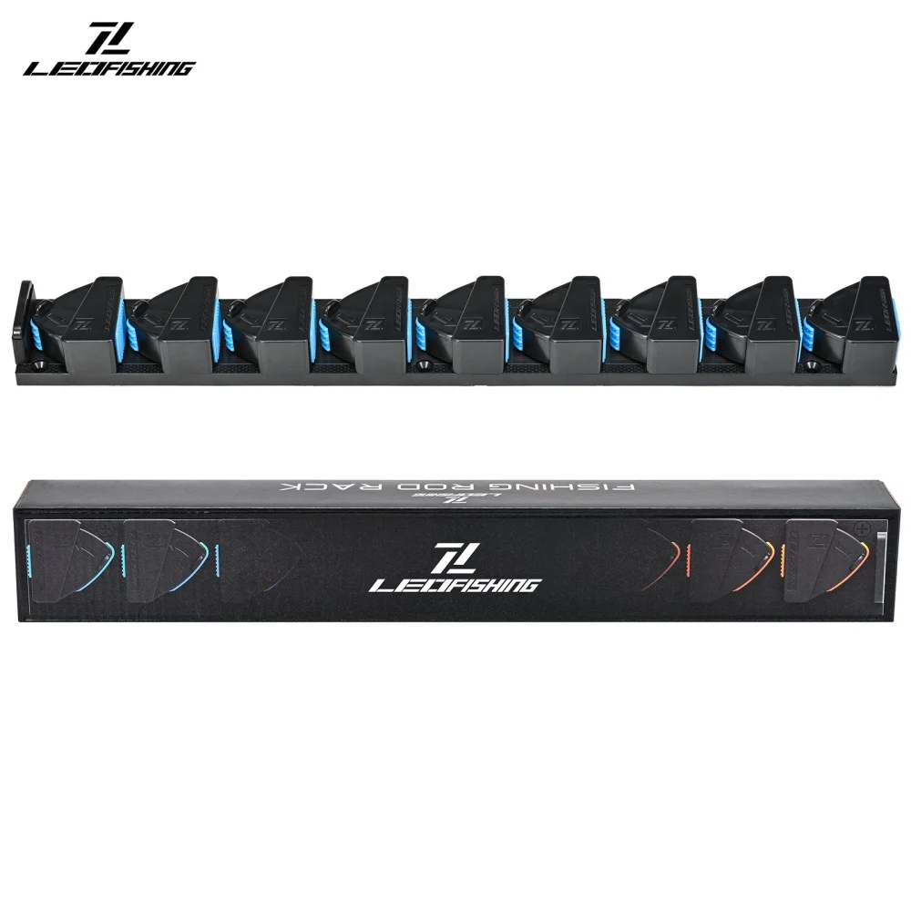 Multifunktionale Locken Stange Rack Wand Montiert Angeln Getriebe Display-ständer Langlebige Vertikale Lagerung Rack Angeln Ausrüstung Organizer