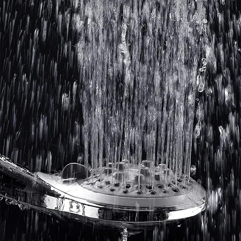 Zhang Ji 5 モードシリコンノズルシャワーヘッドハンドホールド降雨ジェットスプレー高圧強力なシャワーヘッドクロームメッキ