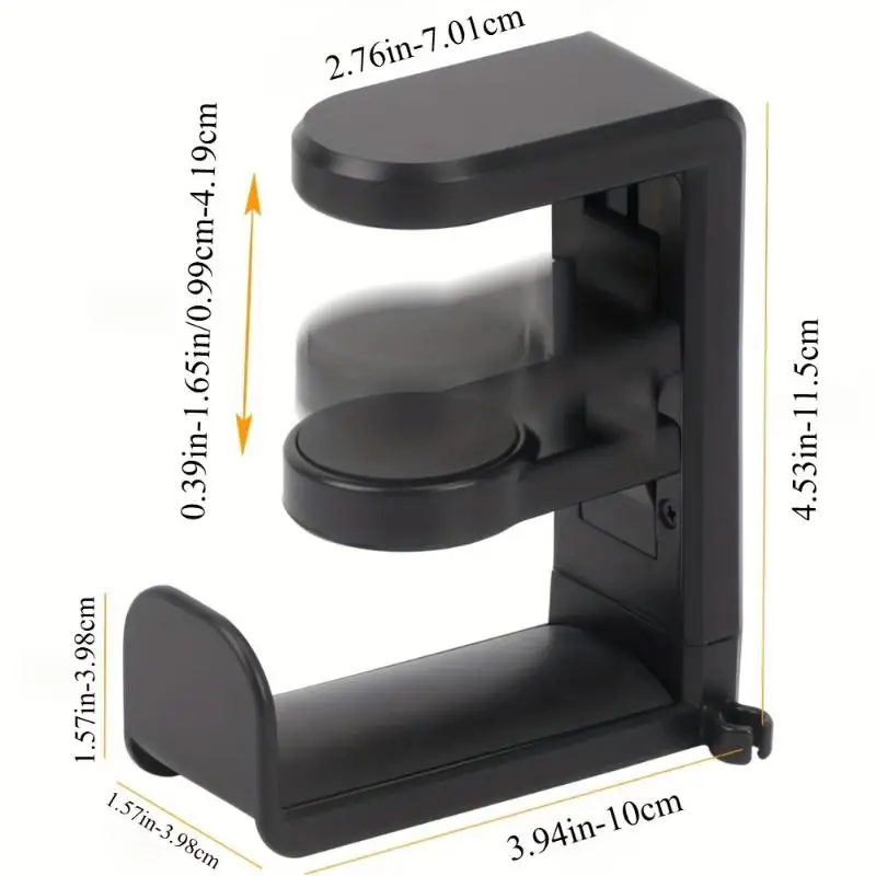 1Pcs 360 Degree Rotating Headphone Holder No Punch Table Clip Hook Earphone Holder Miscellaneous Storage Hanging