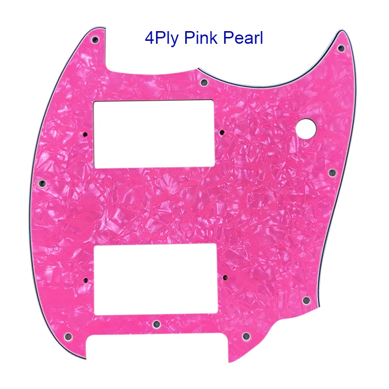 Pleroo Custom Guitar Parts For - Squier Bullet Mustang Whit PAF Humbucker Pickups，Pickguard Guitar Multicolor Options