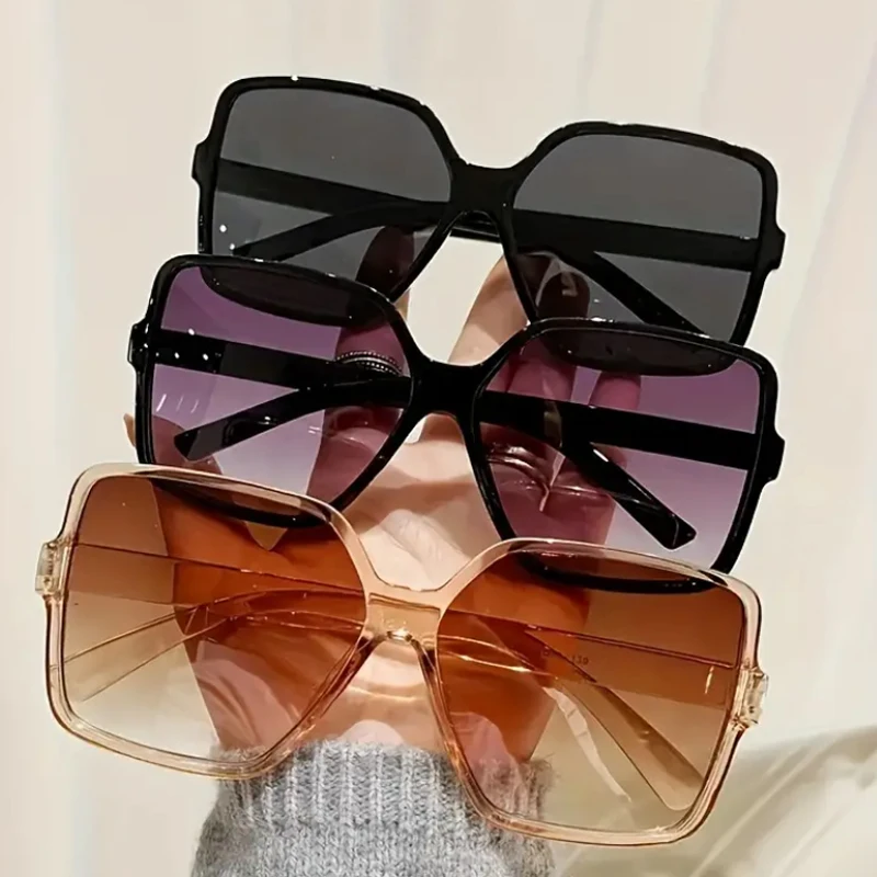 3 uds gafas de sol Squ de moda Unisex para exteriores gafas de sol clásicas con protección UV400 gafas de sol con montura cuadrada Unisex gafas de sol para conducir