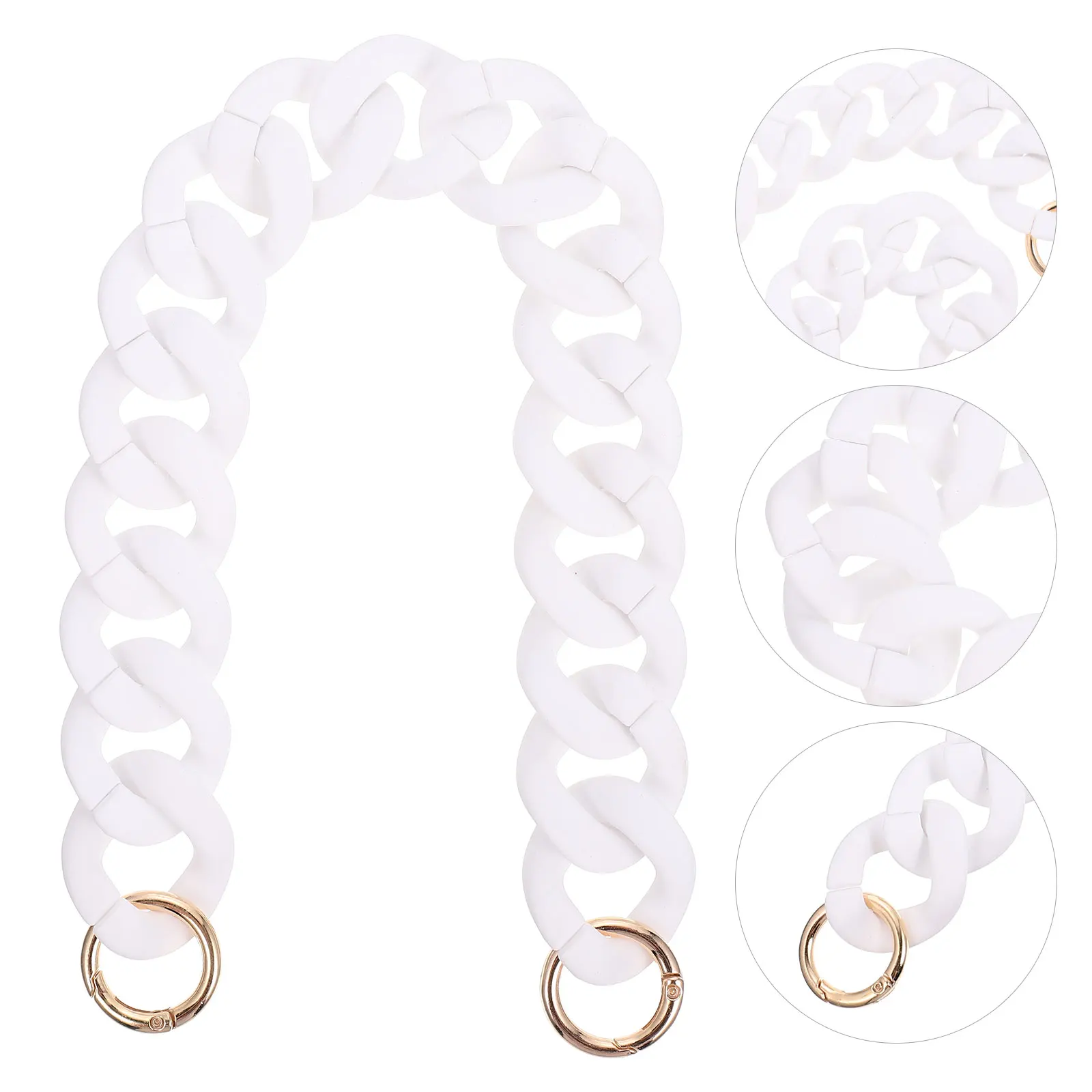 

Resin Bag Chain Handbag Strap Extender Links Accessories Black Grace Miss Stylish Fashionable Wear Resistance Durable