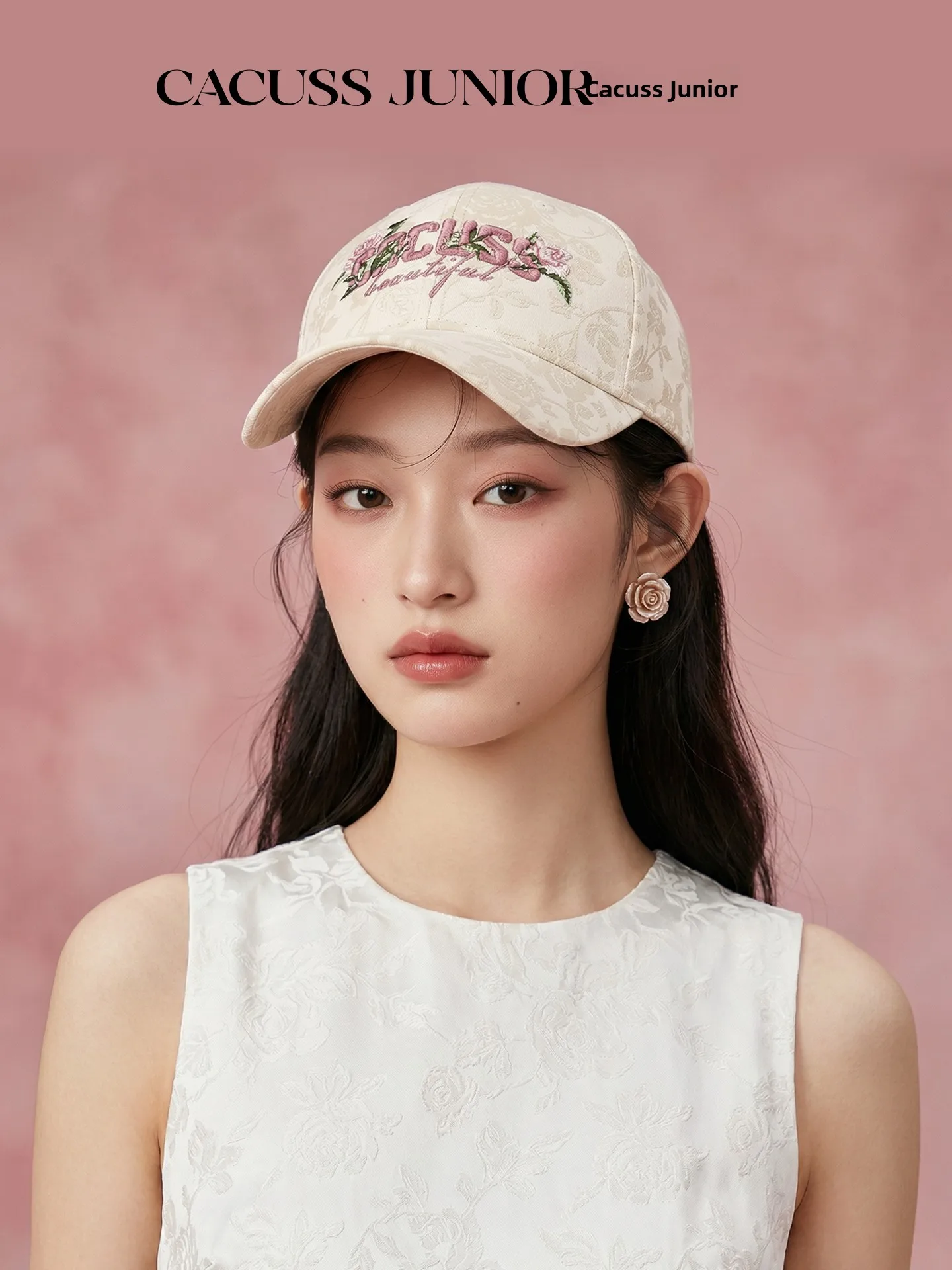 casquette-de-baseball-style-chinois-cacuss-junior-pour-femme-broderie-rose-chapeau-souple-en-coton-reglable-printemps-ete
