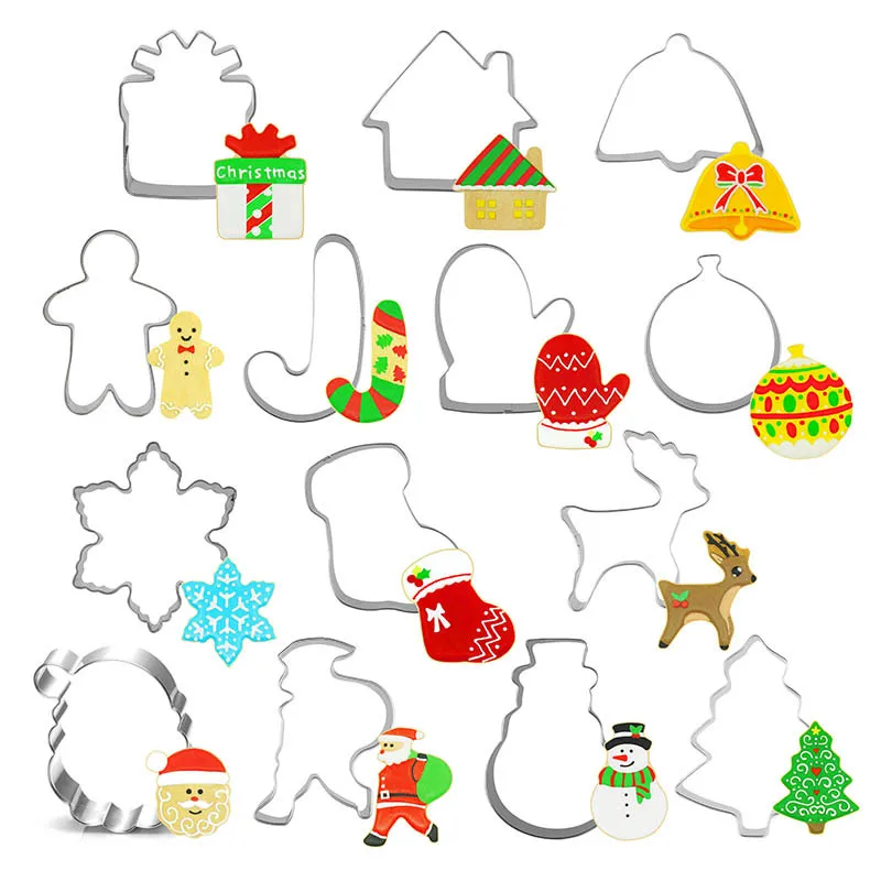 1pc Cookie Cutter Biscuit Press Stamp Embosser Sugar Pasty Cake DIY Baking Mould Christmas Halloween Baking Tools Customized