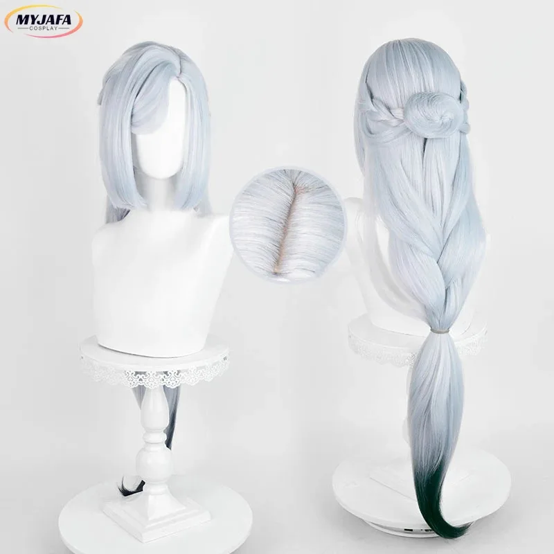 2025 Ganyu Cosplay Anime lanterne Rite nouvelle peau Shenhe Xingqiu crépuscule fleur résistant à la chaleur synthétique cheveux perruques + bonnet de perruque