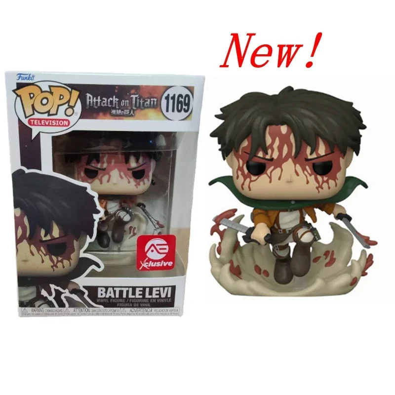 2024 NEWest funko pop Attack On Titan series #1169 Battle Levi Action Figure Toy Collection Gifts