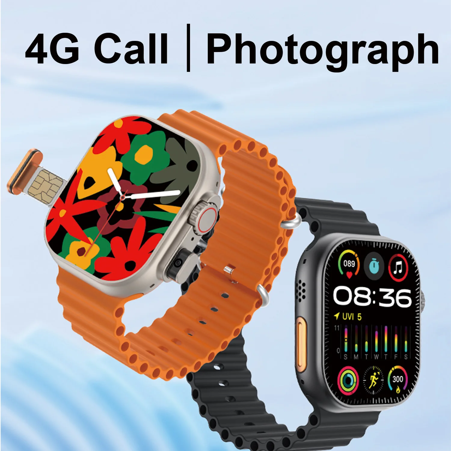 2025 جديد SIM4G شبكة ساعة ذكية لتحديد المواقع جوجل بلاي AI Vioce مقاوم للماء أندرويد IOS كاميرا بطاقة SIM ECG Smartwatch للرجال والنساء #2