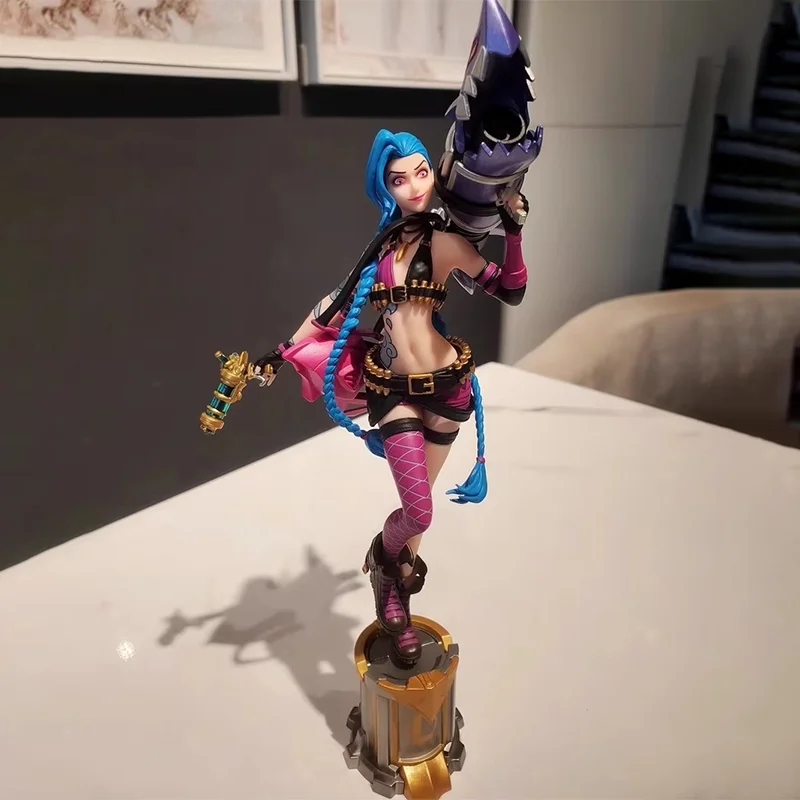 League Of Legends Jinx 3d Pen Anime Figurine Official Authentic Game Periphery Desk Decoration Ornament Toys Birthday Gifts Hot