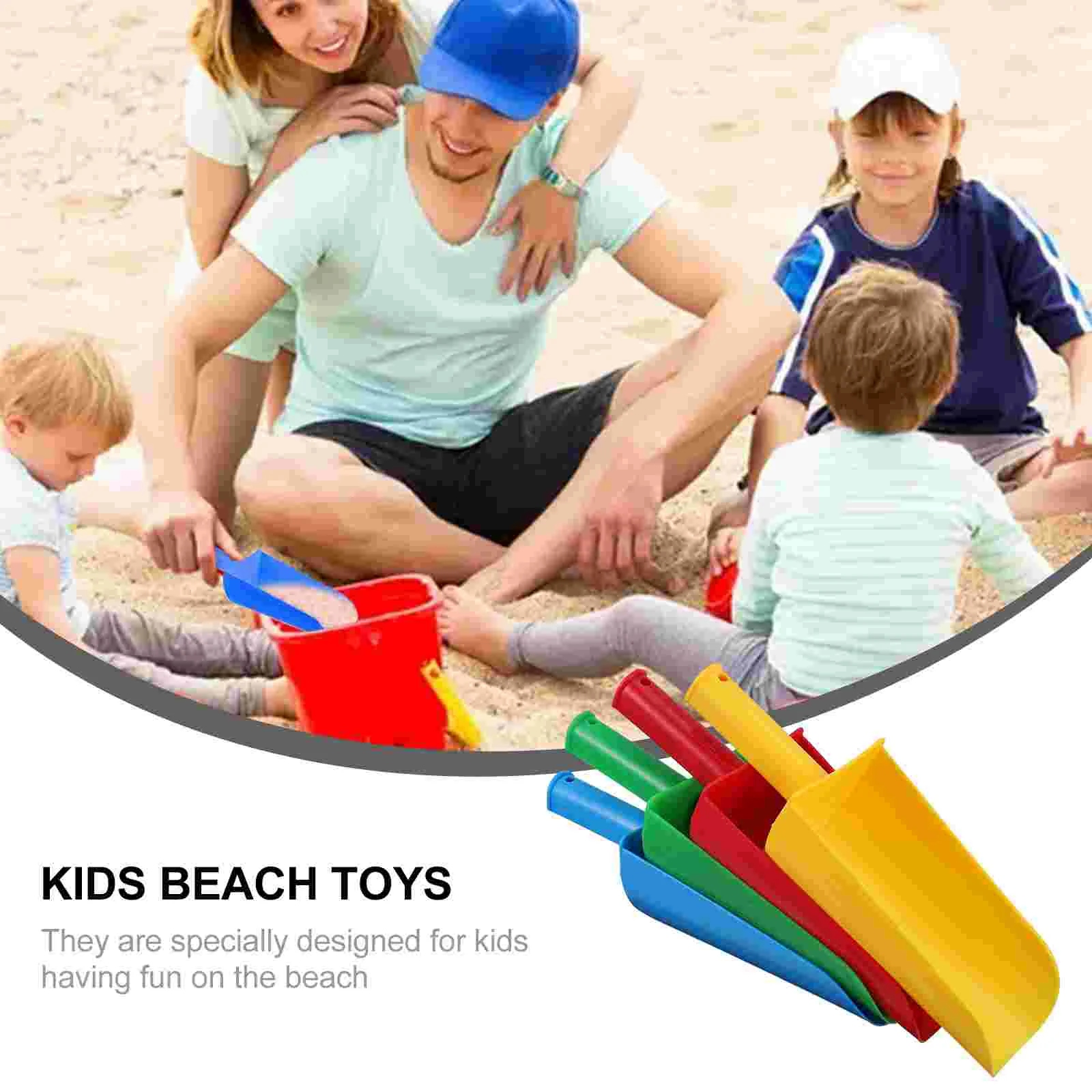 4 Pcs Toddler Toy Outdoor Toys Beach Sand Scoop Playing with Kids Baby Excavator