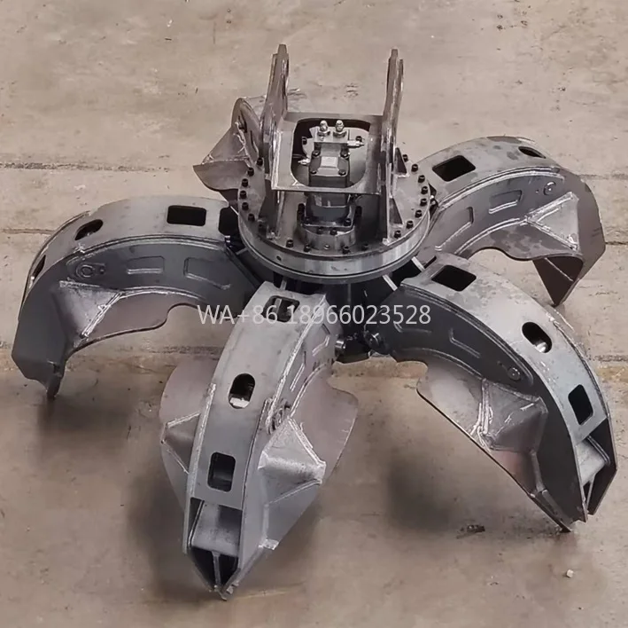 

20 Ton Orange Peel Grapple with 4/5 Claws Hydraulic Excavator Grab for Scrap Handling 360 Degree Rotation New Condition Motor