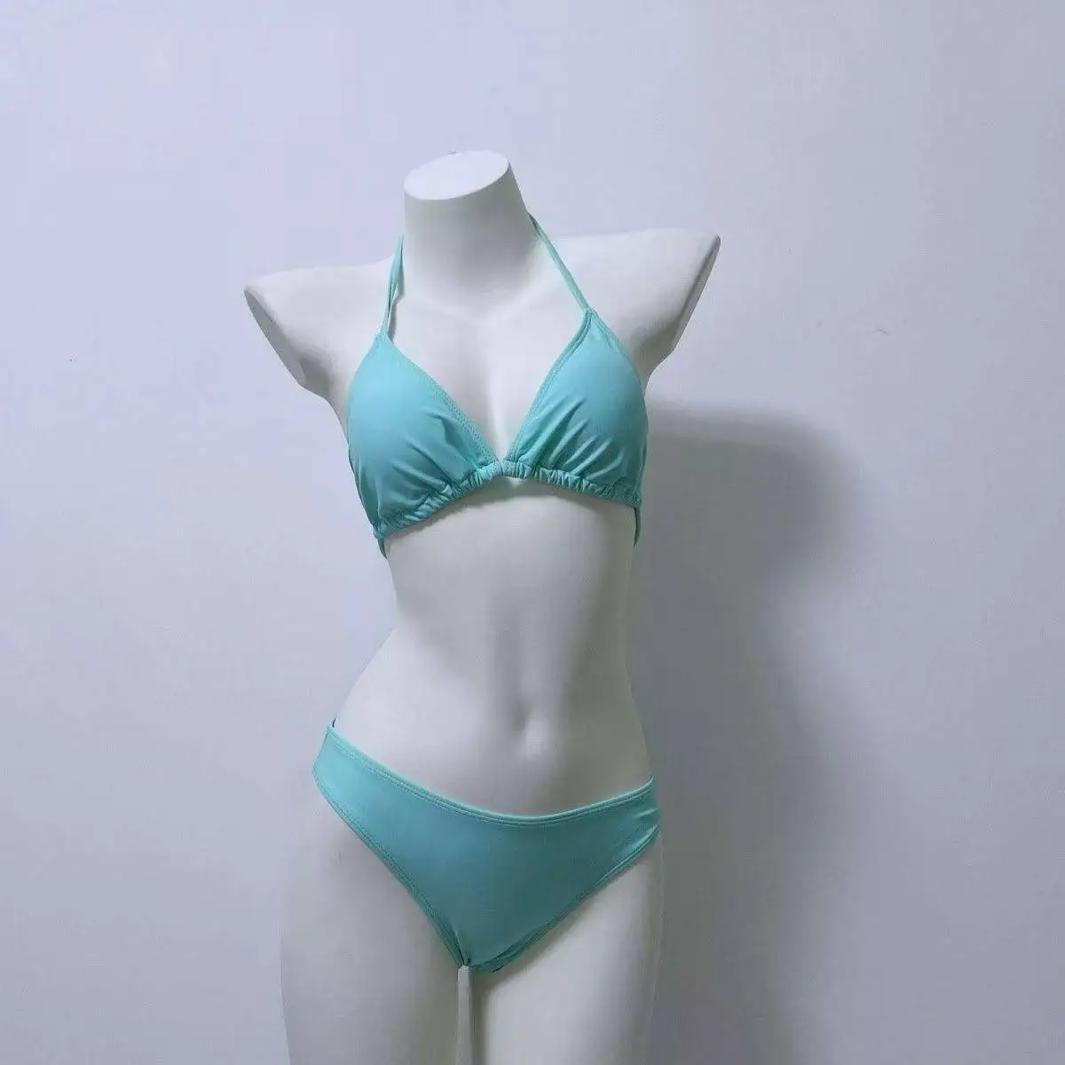 

Fashion Print Bikini Set Women Halter Neck Two Piece Swimsuit Tie Side Backless Beach Bathing Suit Summer Swimwear