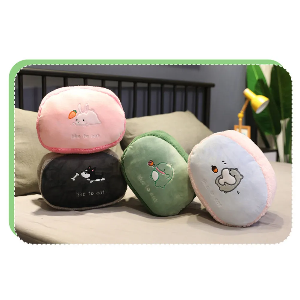 

Cartoon Hand Warmer Pillow Winter Warm Companion for Home Office Travel Camping Napping Reading Soft Cushion Gift for Family