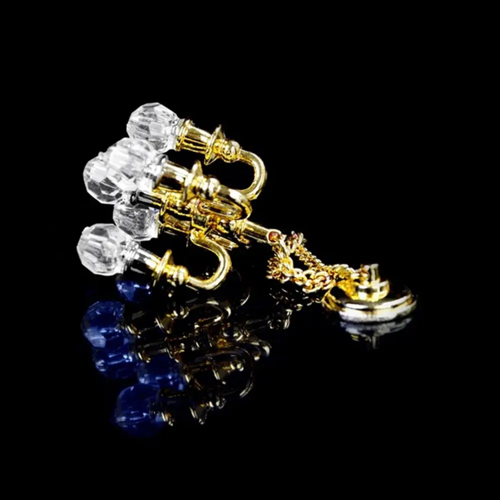 Retro Playing House Mini Furniture Dollhouse Ornament Ceiling Lamp Model Miniature Vintage Chandelier  Accessories