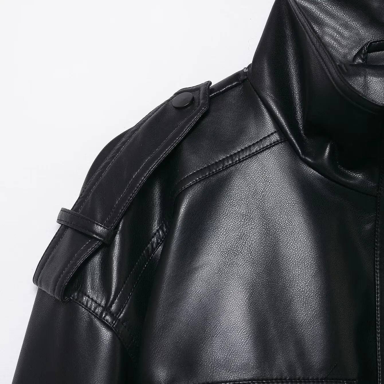 เสื้อแจ็คเก็ตคอปกหนัง PU พร้อมเข็มขัดสำหรับผู้หญิง เสื้อคลุมอเนกประสงค์สำหรับฤดูใบไม้ร่วง สินค้ามาใหม่ JNLEAOG