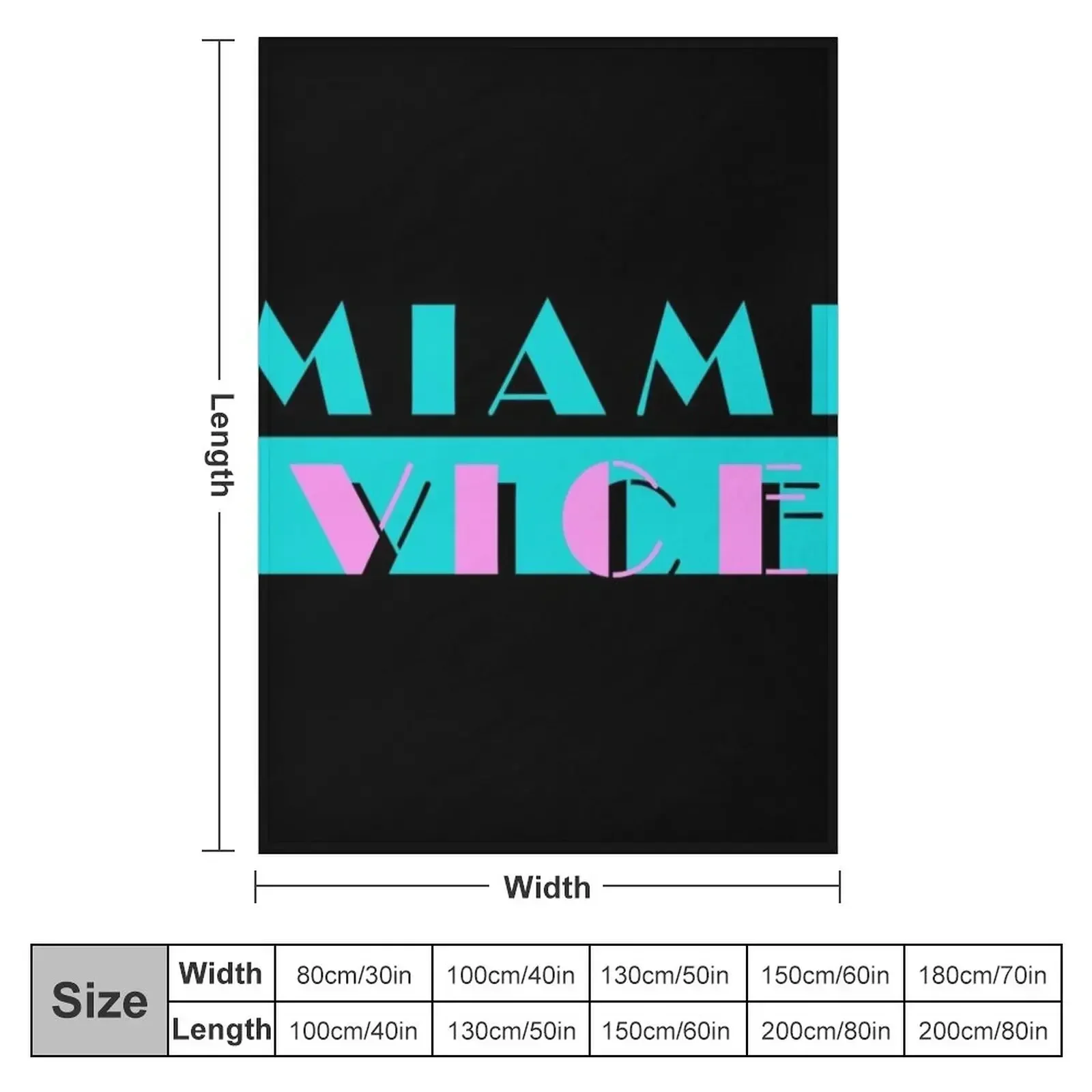Miami Vice Throw Blanket Stuffeds for winter Baby Decorative Sofas Nap Sofa Quilt Blankets
