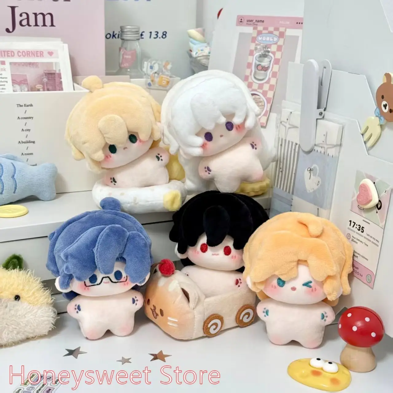 

Anime For All Time Emerald Alkaid Clarence Ayn Rorschach Cute Mini Q Version Printed Starfish Body 10cm Cotton Doll Toys Gift