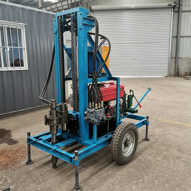 Portable Manual Water Well Drilling Rig Small Africa Water Well Drilling Rig Tracked Wheeled Drilling Rig for Water Well