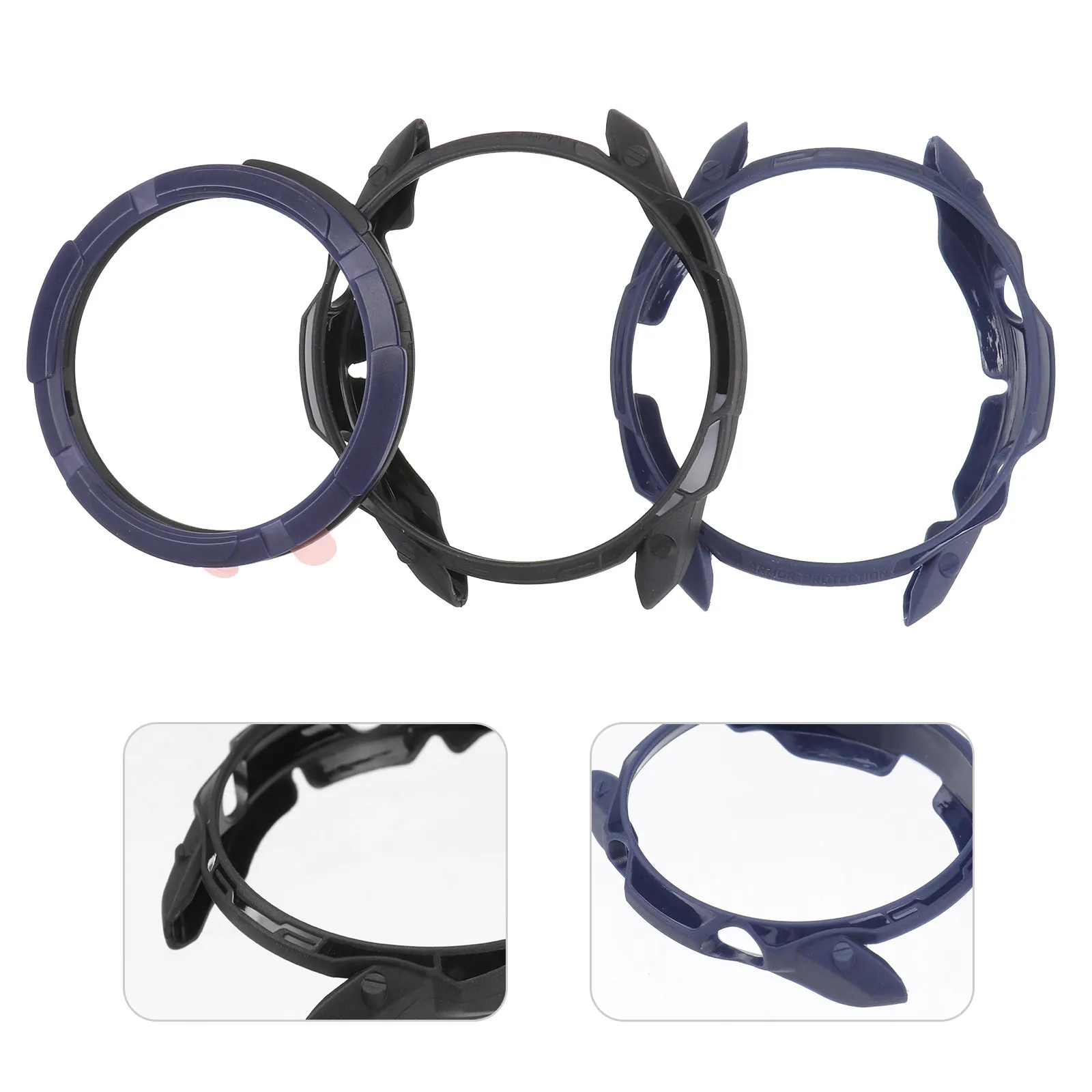 

1Set Tpu Watch Protective Shell with Ring for 3 45Mm 360 Degree Drop Protection Anti Scratch Dial Bezel Protector