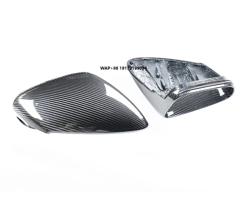 

KM 2020-2024 Carbon Fiber Side Mirror Cover Carrera 992 Carrera Taycan 9J1 Model Replaceable Car Mirrors RHD