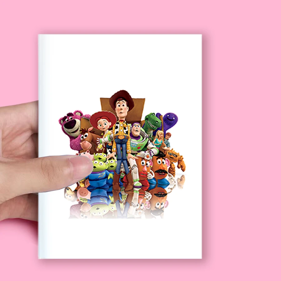 notebook brinquedo historia falando woody buzz jessie rex disney historias figuras personagens anime colecao estatueta criancas presente a6 01