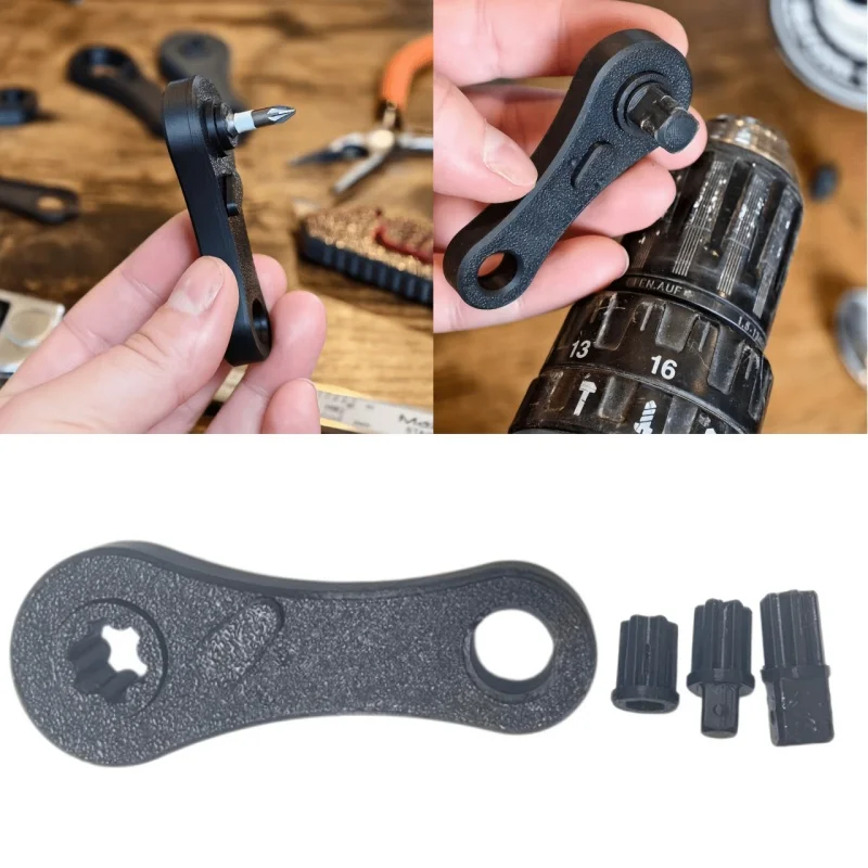 4pcs/Set Multifunctional Mini Ratchet Wrench/Screwdriver For Hexagonal Screwdriver Head Square Socket Portable Car Repair Tools