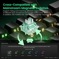 Akko MonsGeek FUN60 Mechanical Keyboard Magnetic Switch 60% Gaming Keyboards Rapid Trigger 0.01mm 8K ARGB HE/TMR Custom Keyboard 2