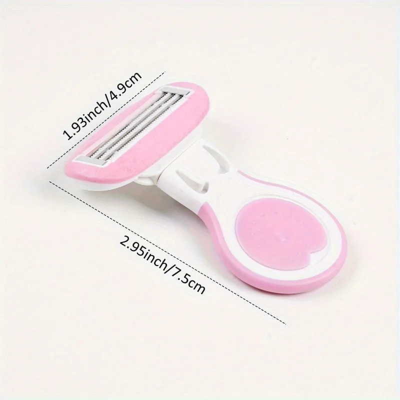 Women Manual Hair Remover Razor For Leg Armpit Bikini Shaving Aloe Vera Soap Skin Friendly Non Irritating Smooth Removal Tool
