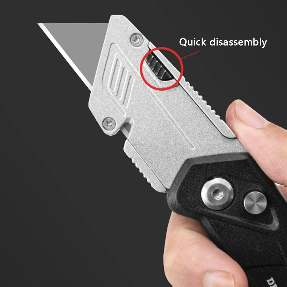 Utility Knife Retractable Sharp Cut Heavy Duty Steel Break cutting Blade Paper Cut Electrician Utility Folding knife