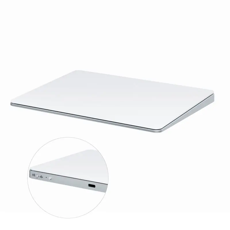 [ Lightweight】 2X Bluetooth Touchpad Multi-Function Gestures Trackpad Rechargeable Wireless Touchpad For Laptop IOS Mac, White