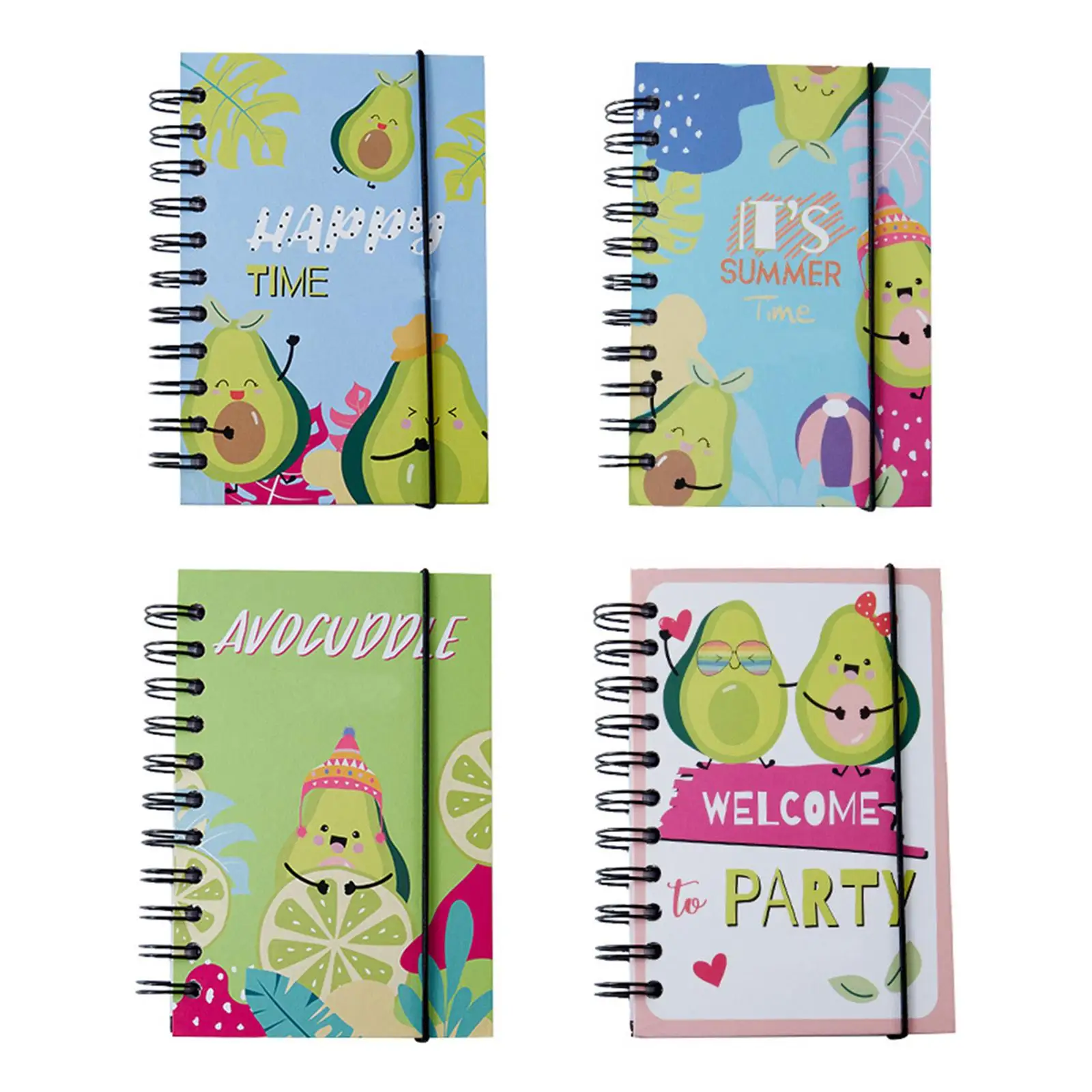 A6 Spiral Notebook, 105x157mm Colorful Ruled Notebook, for College, Students, Supplies