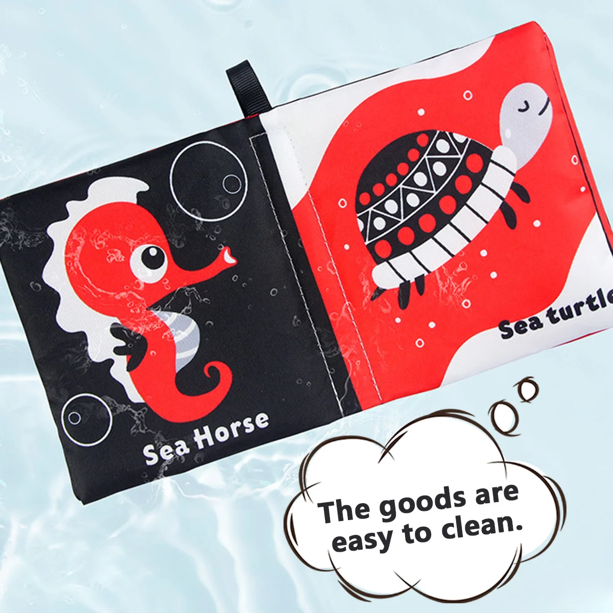 Petit livre en tissu pour bébé, jouet d'éveil, livre en tissu doux pour bébé, livre tactile multi-pliages