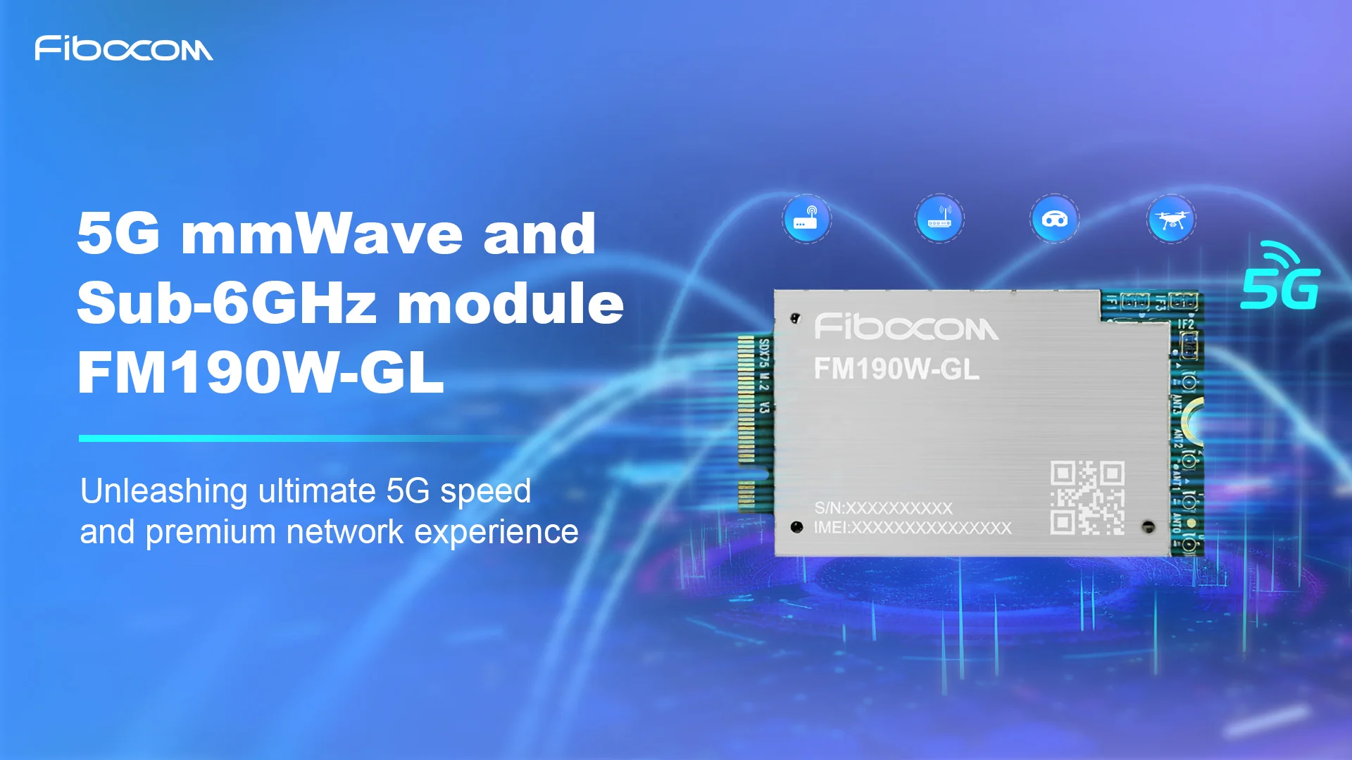 

Gold sellerFibocom FM190 NR MMW Fm190 Module 5G Module FM190W-GL Global Region Support MT7981 Router OpenWRT for 5G Iot Gatewa