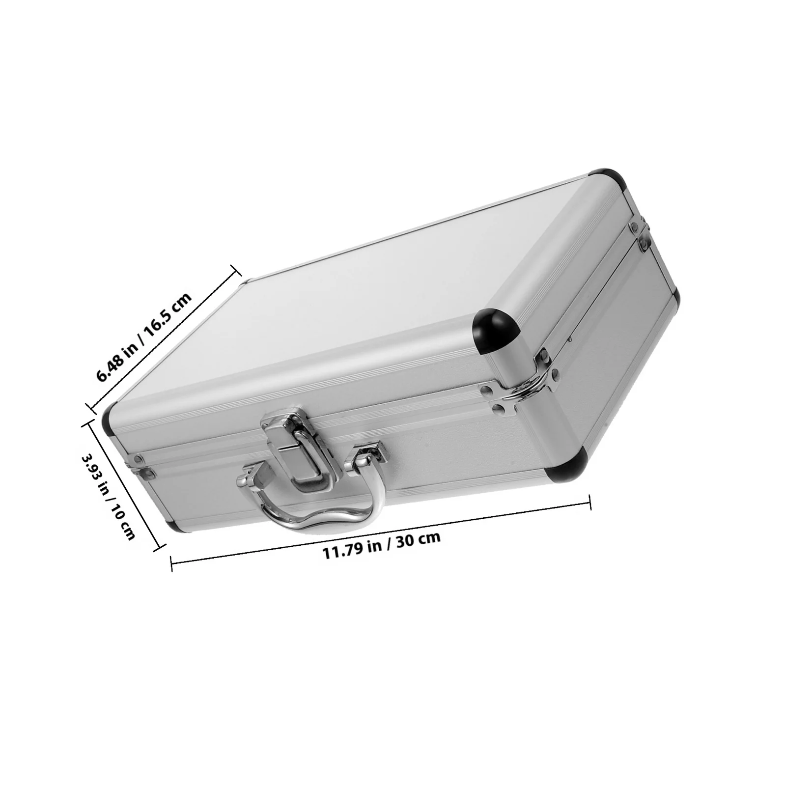 Aluminum Hard Case Large Capacity Tool Storage Box For Home Office Travel Portable Metal Container Toolbox Medicine Case