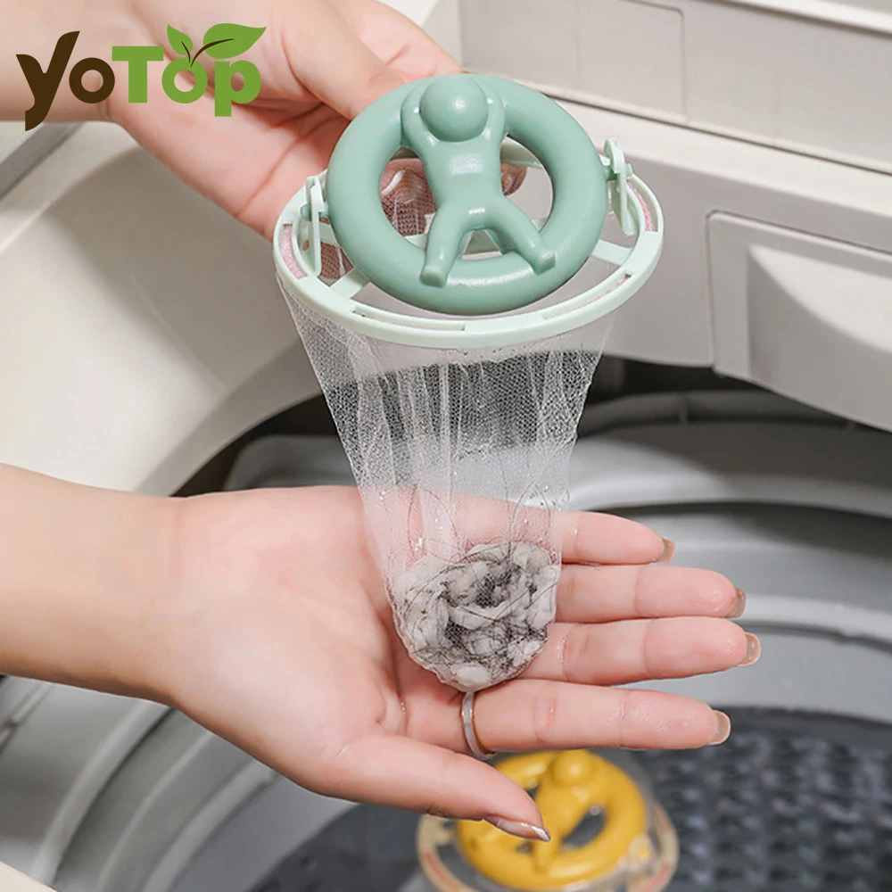 20PCS Filter Floating Lint Filter Washing Machine Hair Catcher Mesh Dirty Collection Bag for Laundry Cleaning Balls Tools