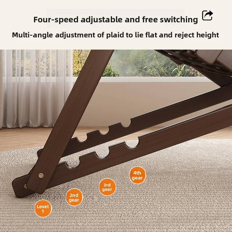 الجملة الحديثة نمط كرسي قابل للطي كرسي للتخييم في الهواء الطلق الشاطئ المنزل المسنين شرفة مكتب قيلولة مصنوعة من الخيزران #3