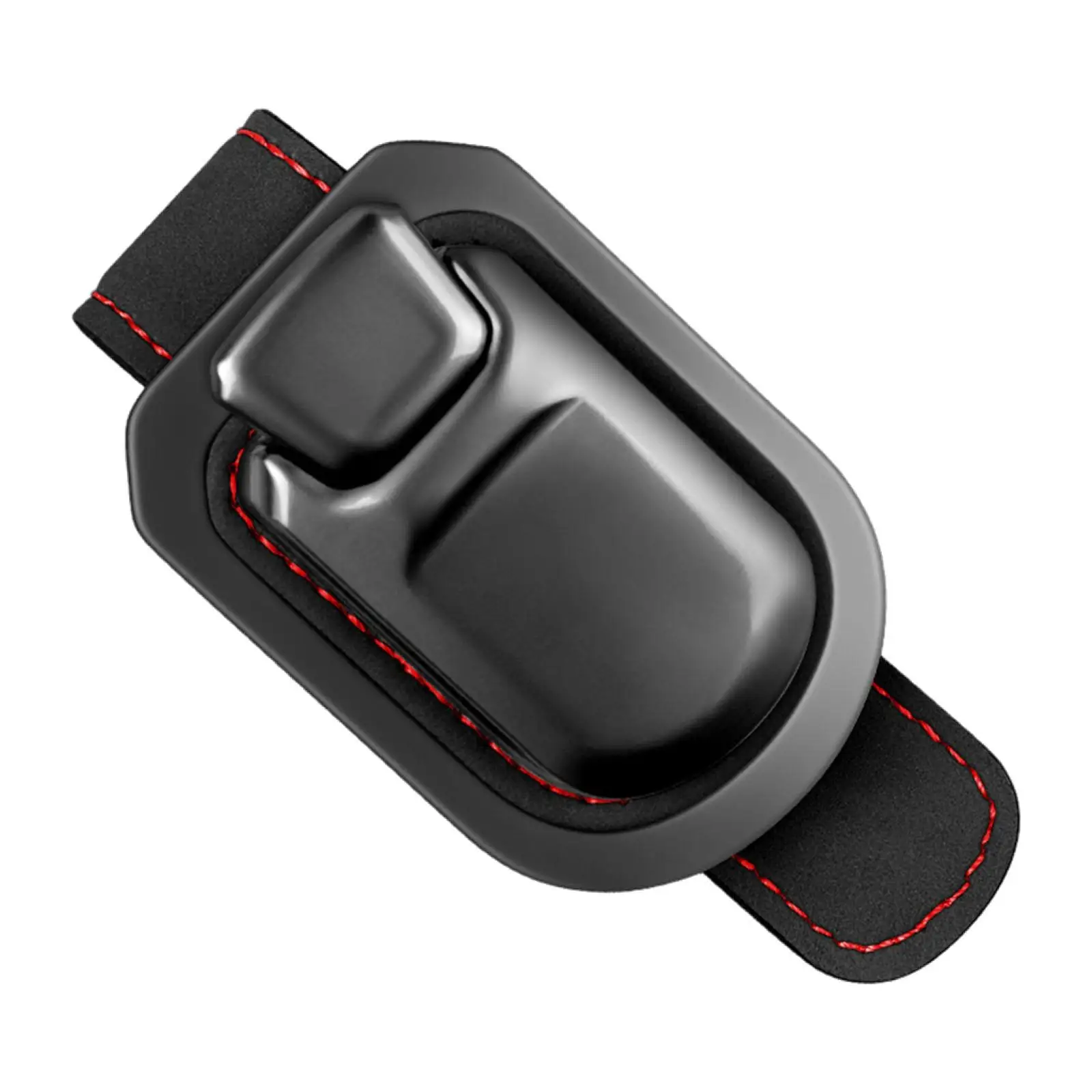 Car Visor Glasses Organizer Leather Zinc Alloy Sunglasses Clip Secure Storage Case for All Vehicles