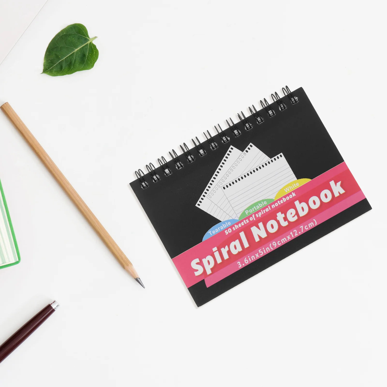 3 Stück niedliche Mini-Notizblöcke, kleine Spiral-Notizbücher für Taschenjournaling, glatte Schreibfläche, 50 Seiten, breit liniertes Notizbuch