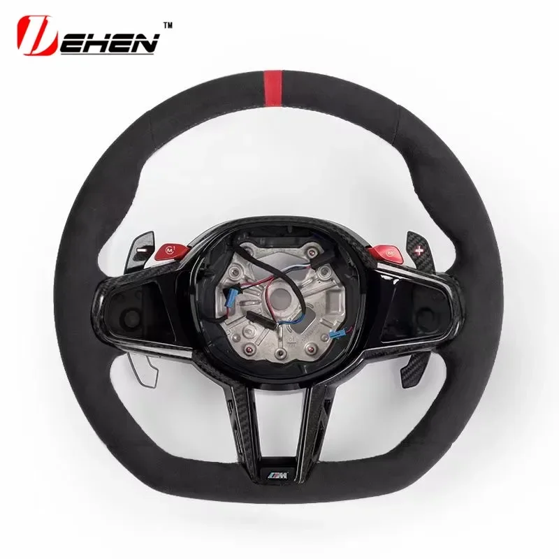 Carbon Fiber Steering Wheel For B-MW 5 6 7 8series G30 G32 G11 G14 G05 G06 G07 F90 F95 F96 F97 Old Upgrade New