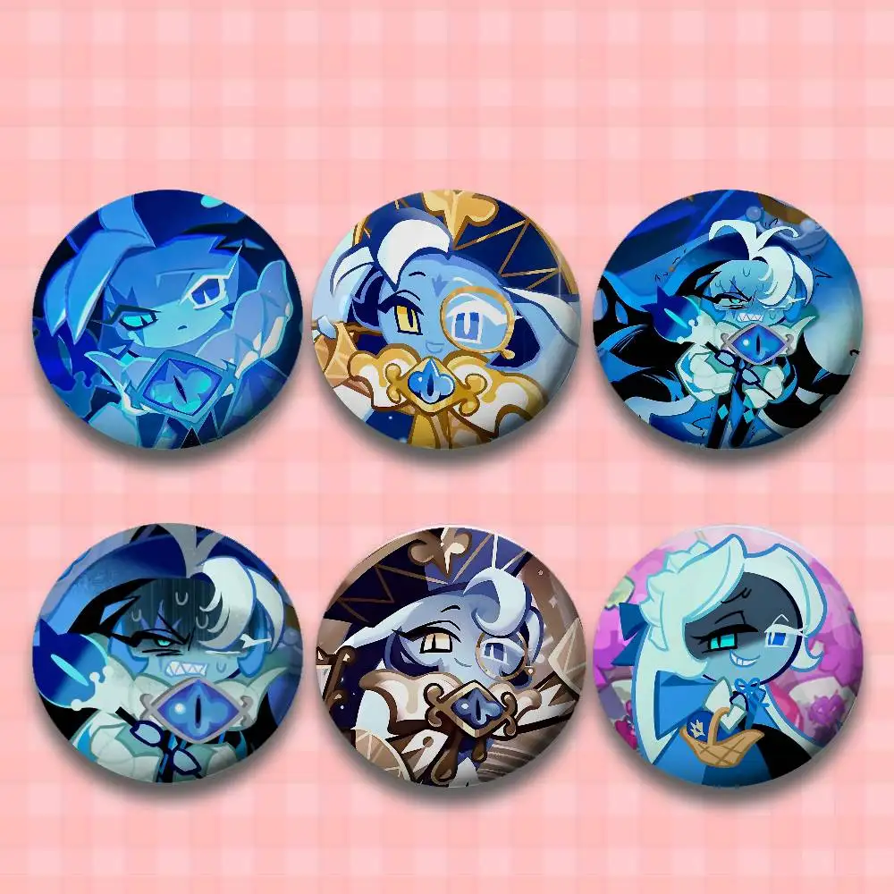 Shadow Milk Cookie Coin Badges Tinplate Soft Button Pin Brooch Metal Badge Custom Jewelry Accessories Hat Bag Lapel