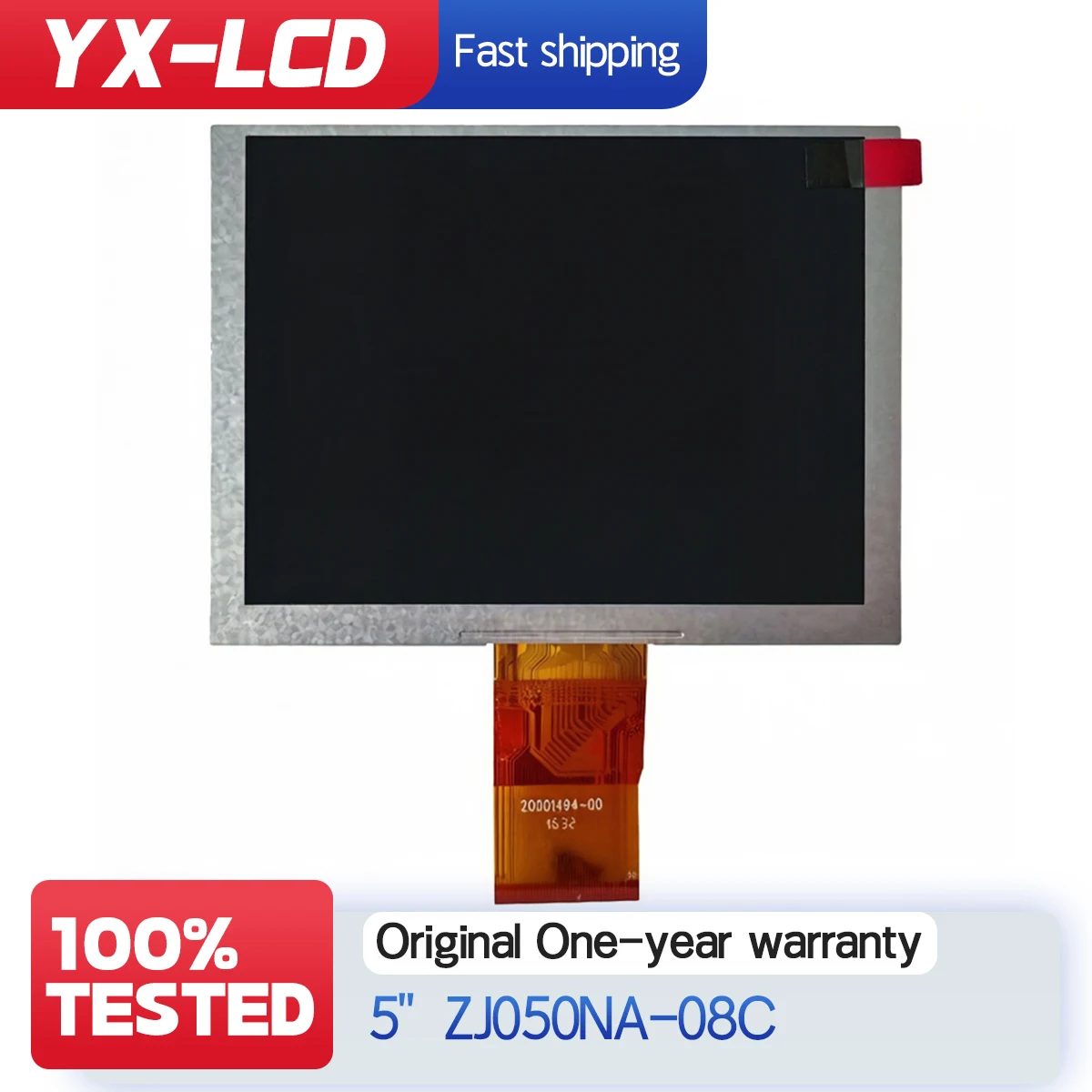 

5-дюймовый ЖК-дисплей 640x480 ZJ050NA-08C TFT LCD для промышленного управления и автомобильных приборных панелей