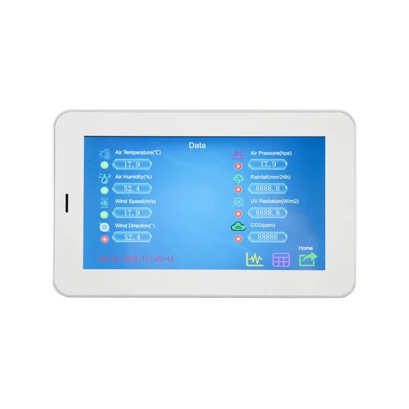 Paperless recorder WiFi solar 8-channel power meter soil moisture industrial HMI data recorder weather stationOEM RIKA RK600-07C