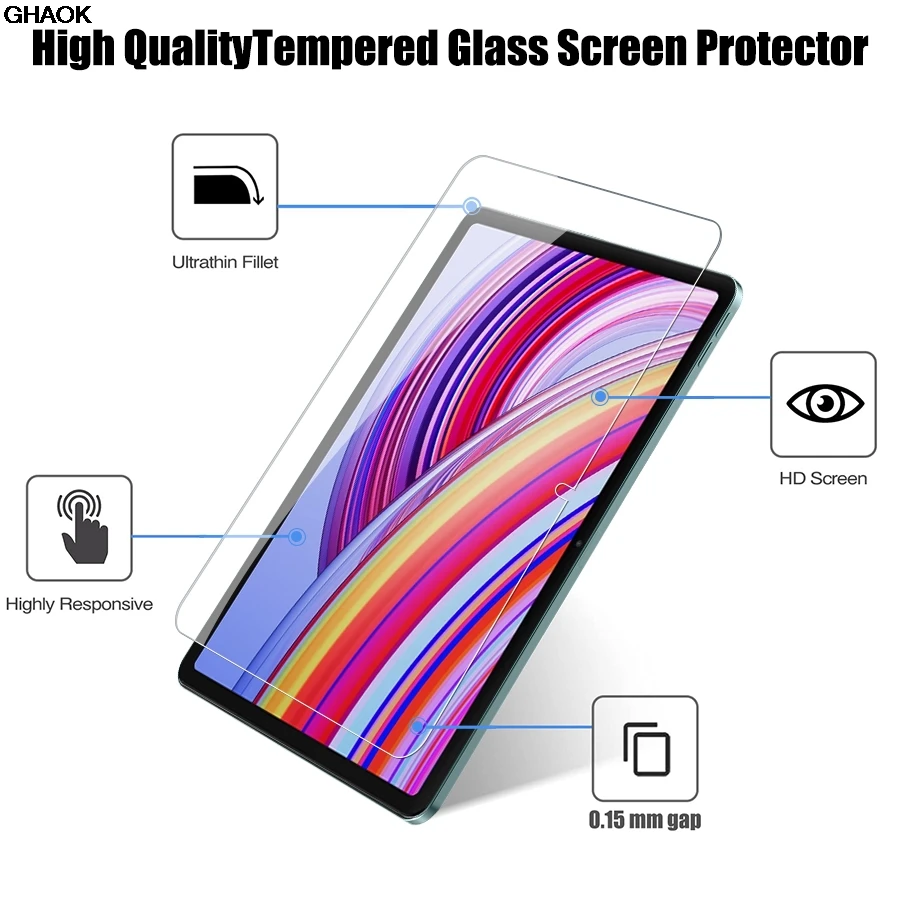 2 قطعة HD الزجاج المقسى ل Xiaomi Redmi الوسادة برو 12.1 بوصة حامي الشاشة ل redmi الوسادة برو 12.1 بوصة 2024 9H فيلم الزجاج
