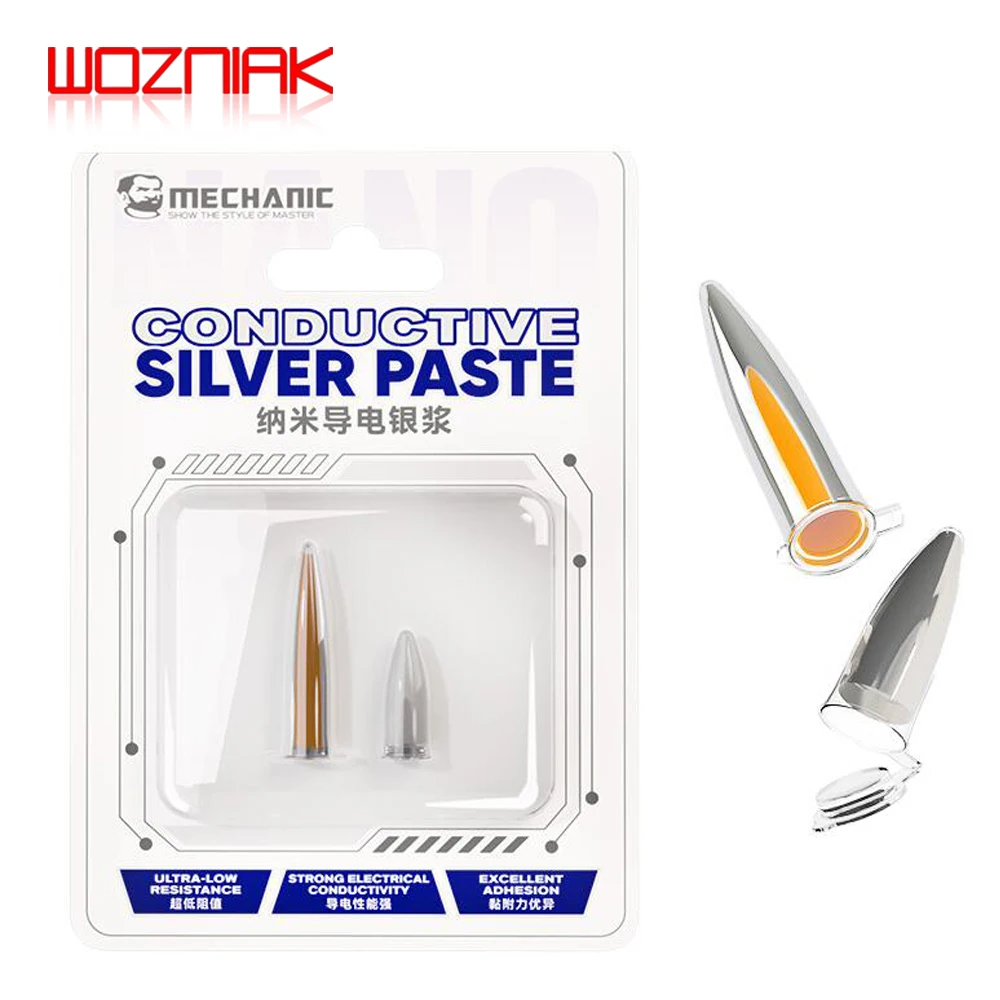 MECHANIC NANO20 Nano Conductive Silver Paste for iPhone Android Phone Repair Flexible Screen Circuit Repair ITO Silver Paste