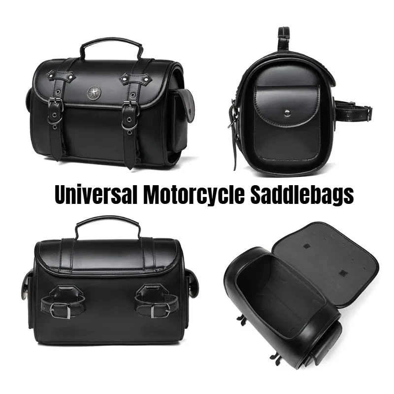 

Universal Large Capacity Motorcycle Saddlebags, Waterproof Side Storage Tool Bags, Modified Fit for Harley Honda Yamaha Suzuki