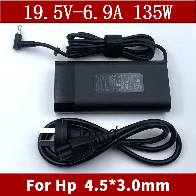

135W 19.5V 6.9A 4.5*3.0mm Laptop Charger For HP L15534-001 TPN-DA11 TPN-CA13 Spectre 15 x360 Omen 15 17 Pavilion Gaming 15 17